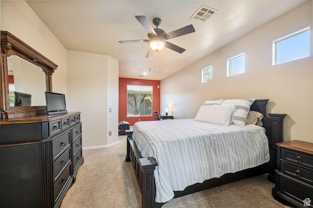 1200 N Crown King Ave, Washington, UT 84780 - bedroom featuring light carpet, multiple windows, and ceiling fan