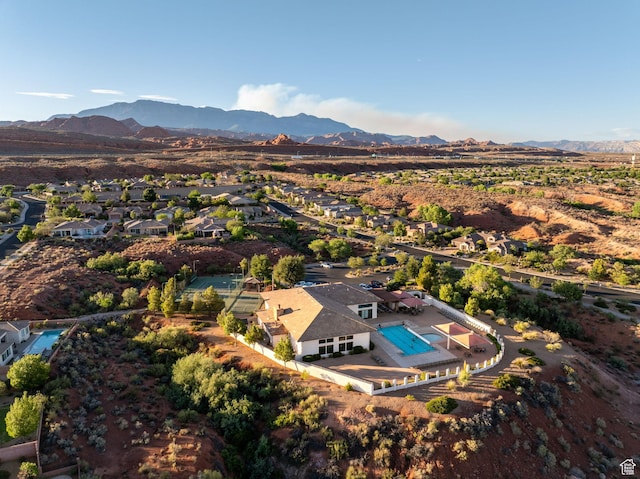 1200 N Crown King Ave, Washington, UT 84780 - aerial view of residential area with a mountain backdrop