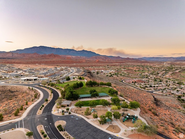 1200 N Crown King Ave, Washington, UT 84780 - aerial view at dusk of a mountain view
