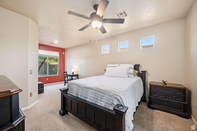 1200 N Crown King Ave, Washington, UT 84780 - bedroom with carpet floors, a ceiling fan, and recessed lighting