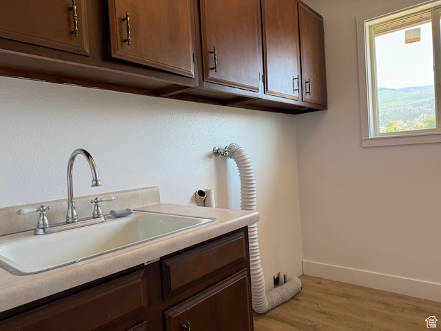 262 N 400 E, Fairview, UT 84629 - washroom featuring light wood-type flooring and cabinet space
