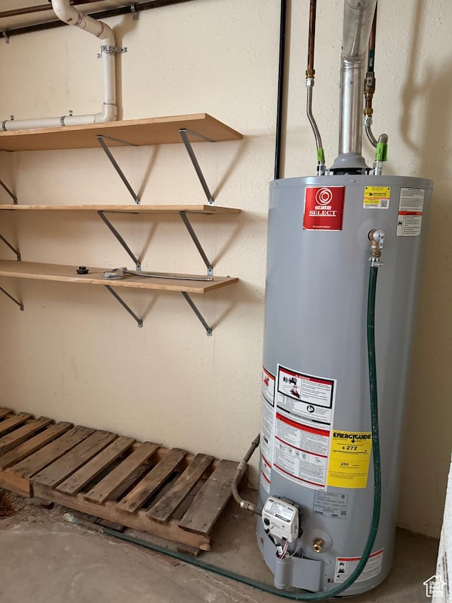 262 N 400 E, Fairview, UT 84629 - utility room with gas water heater