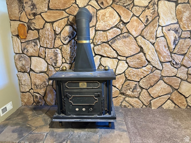 262 N 400 E, Fairview, UT 84629 - detailed view of a wood stove