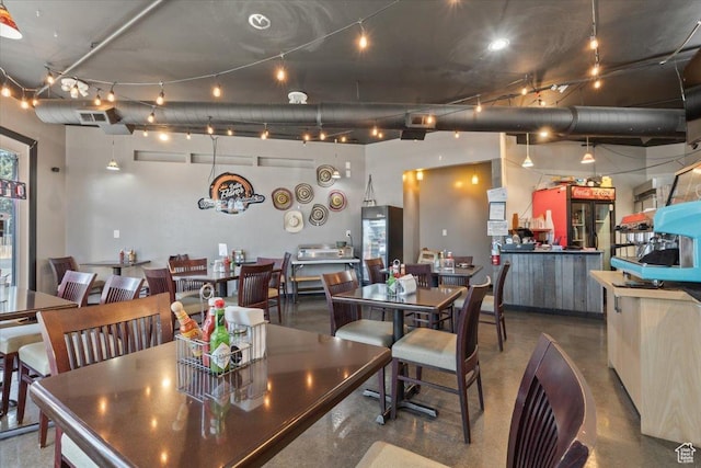 491 S Freedom Blvd Unit 104204, Provo, UT 84601 - dining room featuring concrete flooring and track lighting