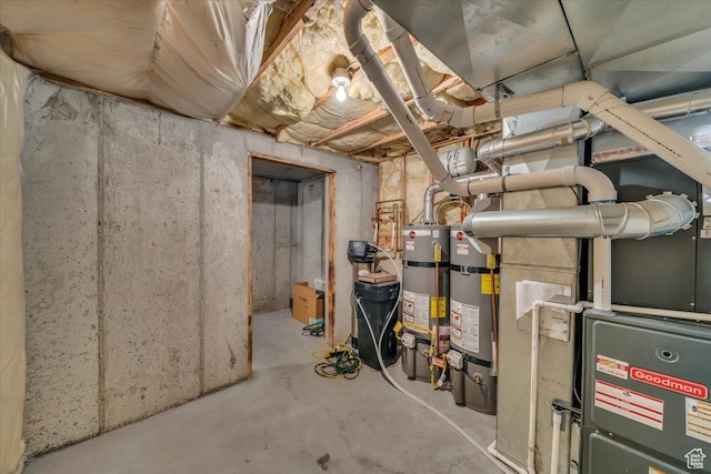 971 N 600 E, Springville, UT 84663 - unfinished below grade area with water heater