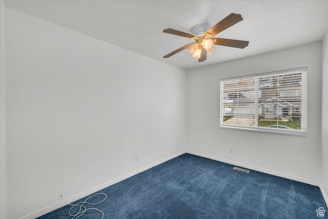 971 N 600 E, Springville, UT 84663 - spare room with dark carpet and ceiling fan