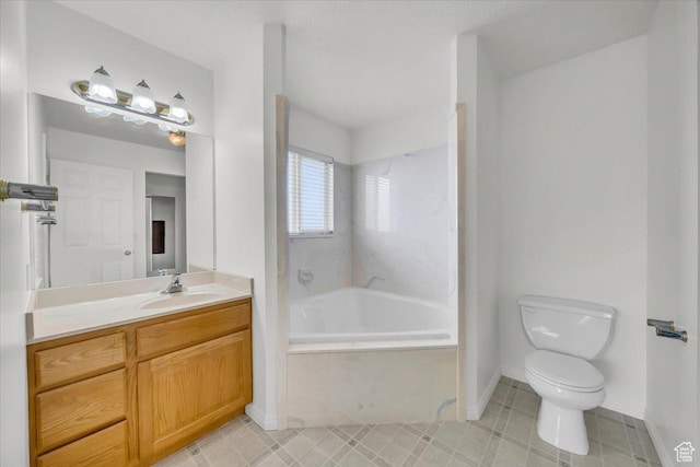 971 N 600 E, Springville, UT 84663 - full bathroom with a tub with marble appearance and vanity