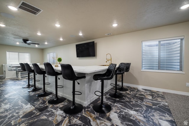 3486 W 1750 S, Vernal, UT 84078 - indoor bar with recessed lighting and ceiling fan