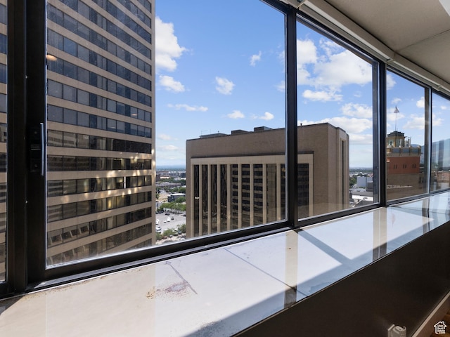 48 W 300 S Unit 1203N, Salt Lake City, UT 84101 - empty room with a view of city and a wall of windows