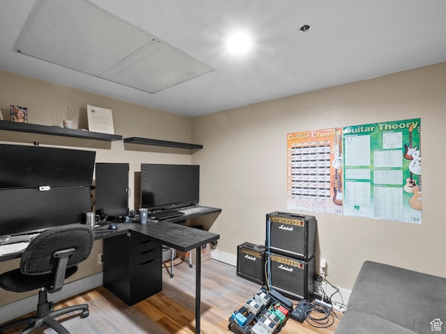 48 W 300 S Unit 1203N, Salt Lake City, UT 84101 - home office with wood finished floors