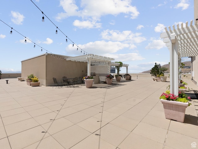 48 W 300 S Unit 1203N, Salt Lake City, UT 84101 - view of patio featuring a pergola