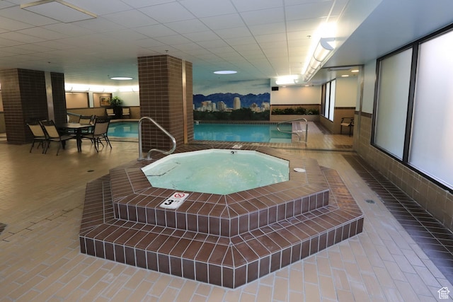 48 W 300 S Unit 1203N, Salt Lake City, UT 84101 - view of swimming pool featuring a hot tub