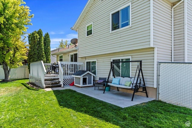 4266 S 2900 W, Roy, UT 84067 - back of house with a wooden deck and a patio area