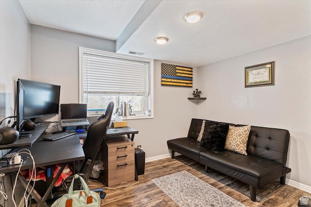 4266 S 2900 W, Roy, UT 84067 - office area featuring wood finished floors and baseboards