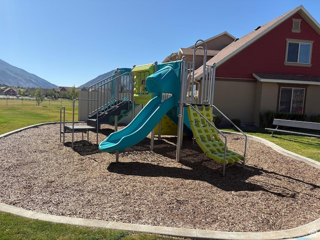 375 W Park Vw S, Spanish Fork, UT 84660 - community jungle gym with a mountain view and a yard
