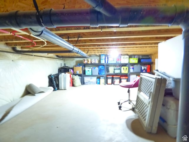 375 W Park Vw S, Spanish Fork, UT 84660 - view of unfinished basement