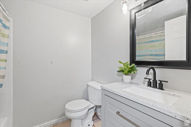 4706 W Roundtable Rd S, West Valley City, UT 84120 - bathroom featuring vanity, a shower with curtain, and tile patterned flooring