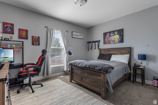 406 Zachary Way, Grantsville, UT 84029 - carpeted bedroom with baseboards and a desk