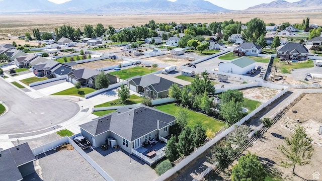 406 Zachary Way, Grantsville, UT 84029 - aerial view of residential area with a mountain backdrop