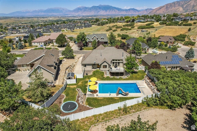 135 W Cove Dr, Elk Ridge, UT 84651 - aerial view of residential area with a mountainous background