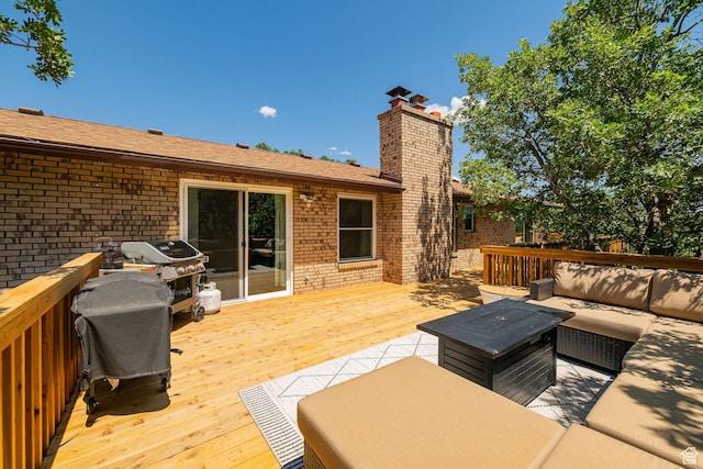 2127 E 5950 N, Liberty, UT 84310 - deck with an outdoor living space and grilling area