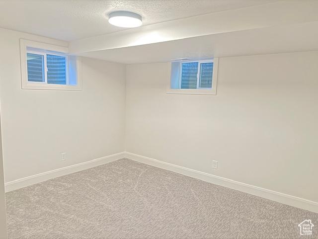 1456 E 5935 S, Murray, UT 84121 - finished below grade area featuring carpet flooring and a textured ceiling