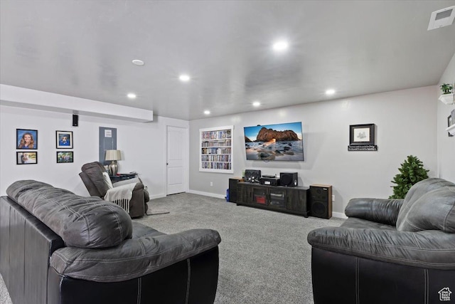 6533 W Elena St S, West Valley City, UT 84128 - living room with carpet floors and recessed lighting