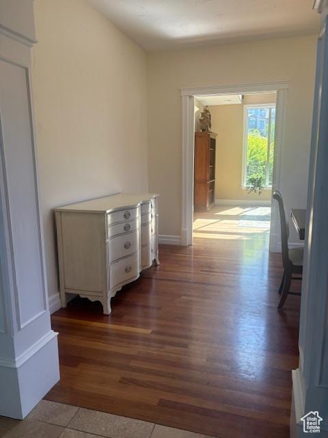 9061 N Canyon Dr, Cedar Hills, UT 84062 - corridor featuring wood finished floors