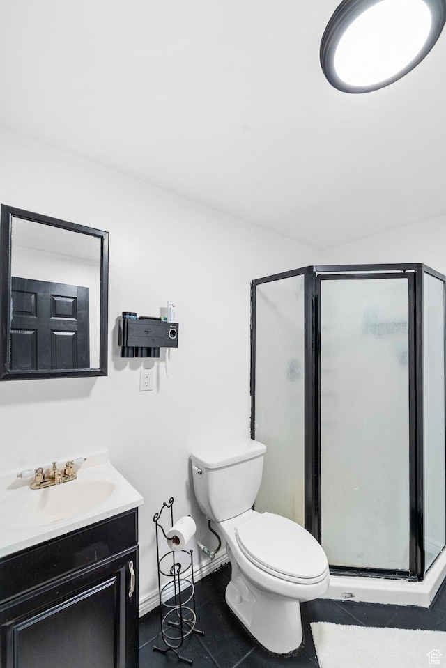 25 E 1860 N, Tooele, UT 84074 - bathroom with vanity, tile patterned floors, and a shower stall