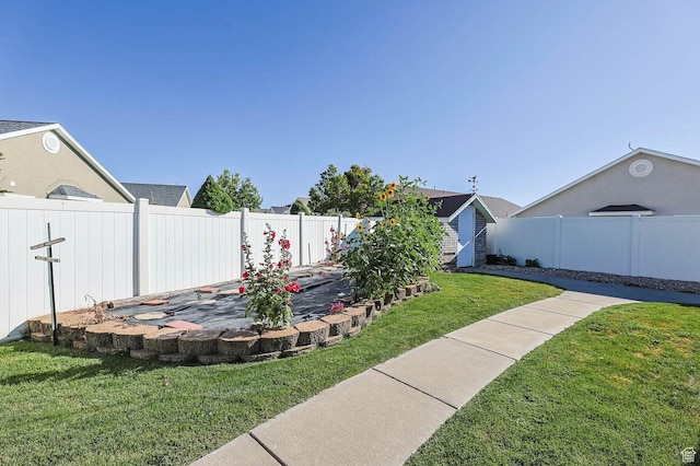 2474 N Dorchester Ave, Harrisville, UT 84414 - fenced backyard featuring a storage unit