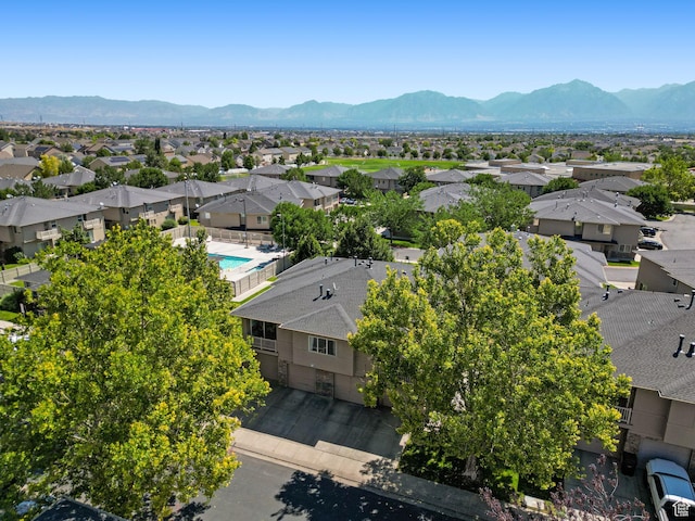 8457 S Ivy Springs Ln W, West Jordan, UT 84081 - aerial perspective of suburban area with mountains