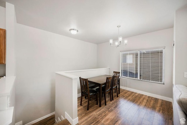 8457 S Ivy Springs Ln W, West Jordan, UT 84081 - dining room with a chandelier and wood finished floors