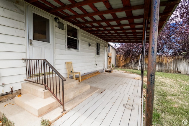 70 N 1100 W, Vernal, UT 84078 - wooden deck featuring a fenced backyard