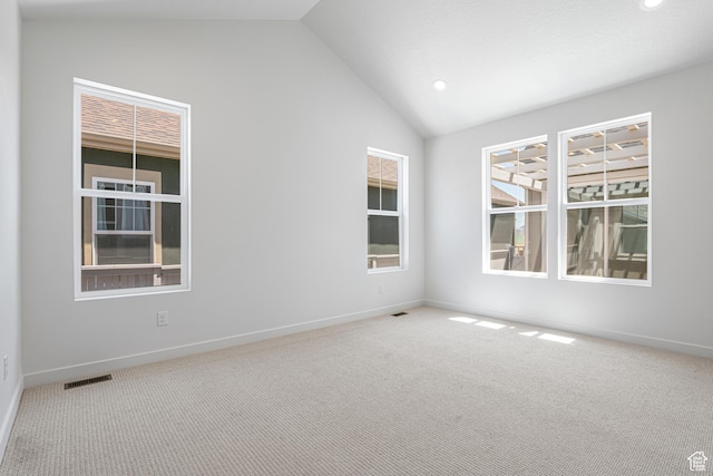 11184 S Easy Bee Rd Unit 265, South Jordan, UT 84009 - carpeted spare room with recessed lighting and high vaulted ceiling