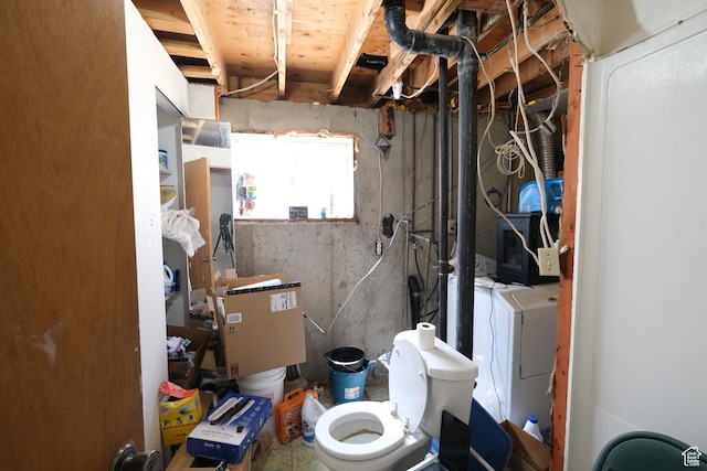 4217 W Twilight Dr S, Salt Lake City, UT 84118 - basement featuring independent washer and dryer