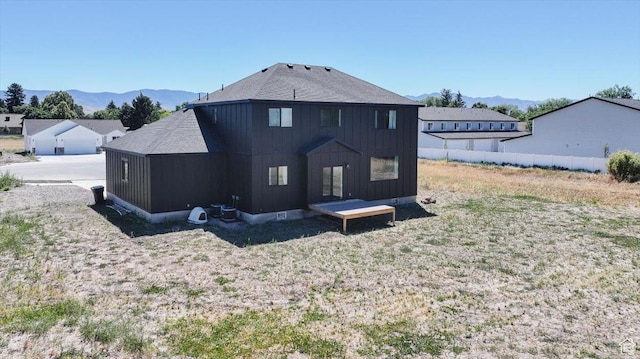 165 N 300 W, Preston, ID 83263 - back of house with a mountain view and board and batten siding