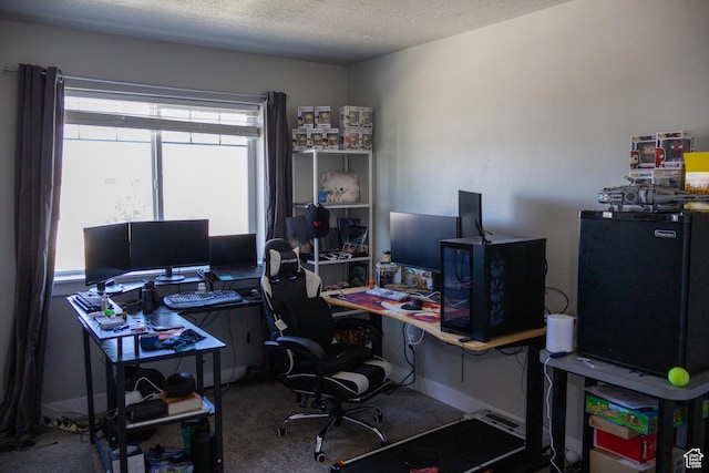 122 N 1325 W, Springville, UT 84663 - home office featuring carpet and a textured ceiling