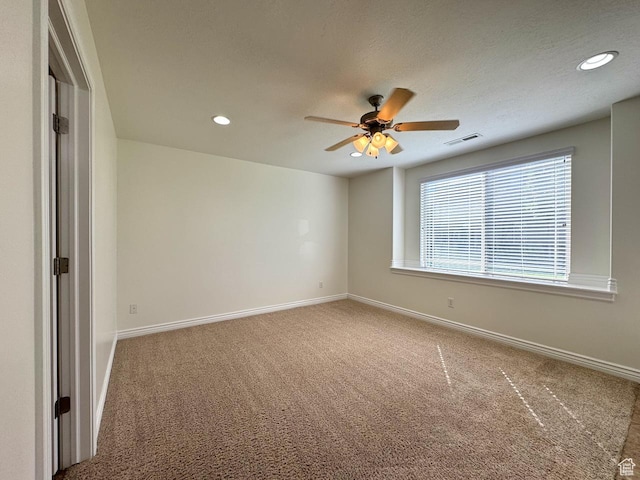 94 Hillsborough Dr, Pleasant View, UT 84414 - unfurnished room featuring carpet floors, a ceiling fan, and recessed lighting