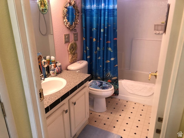 15700 N 7100 E, Spring City, UT 84662 - full bathroom with vanity and shower / bath combination with curtain