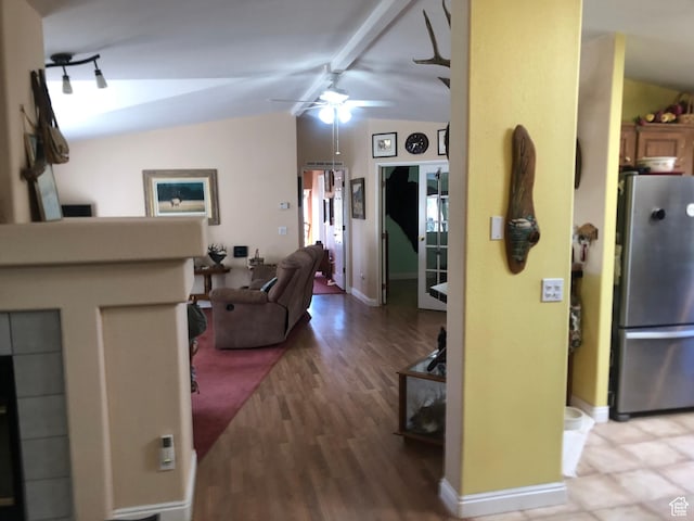 15700 N 7100 E, Spring City, UT 84662 - hall featuring light wood-style flooring and baseboards