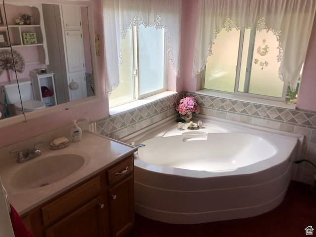 15700 N 7100 E, Spring City, UT 84662 - bathroom with vanity and a garden tub