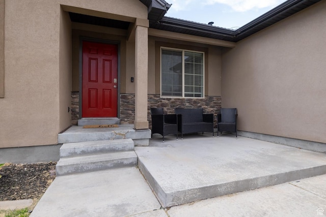 392 E 2900 S, Vernal, UT 84078 - property entrance featuring stucco siding and stone siding