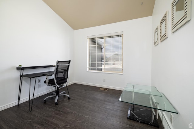 392 E 2900 S, Vernal, UT 84078 - home office with wood finished floors and vaulted ceiling