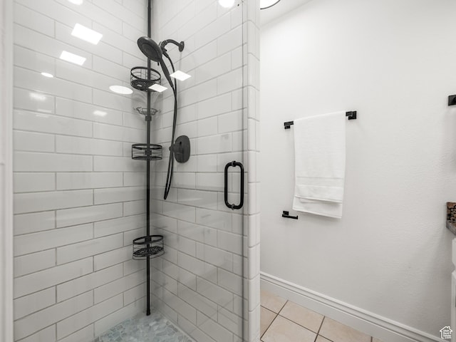 3818 N Little Rock Ct E, Provo, UT 84604 - full bathroom featuring a stall shower and tile patterned flooring