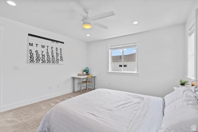 723 W 800 S, Springville, UT 84663 - carpeted bedroom with recessed lighting and a ceiling fan