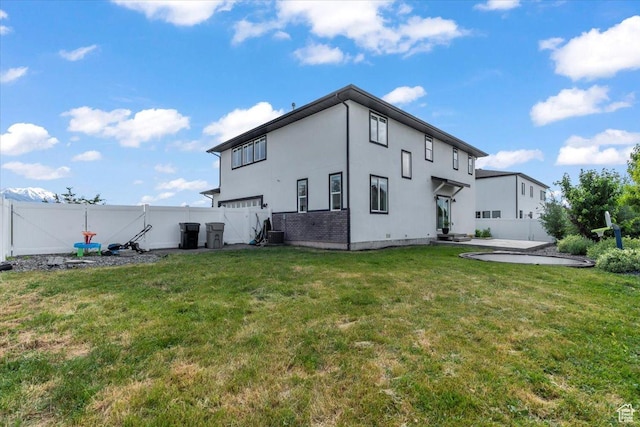 723 W 800 S, Springville, UT 84663 - rear view of property with a fenced backyard, a patio, and stucco siding
