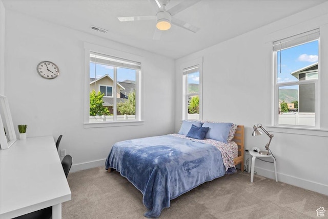 723 W 800 S, Springville, UT 84663 - carpeted bedroom with baseboards and ceiling fan