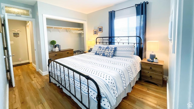 325 S 100 W, Garden City, UT 84028 - bedroom featuring wood finished floors and a closet