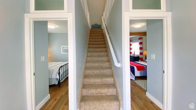 325 S 100 W, Garden City, UT 84028 - stairway with wood finished floors and baseboards