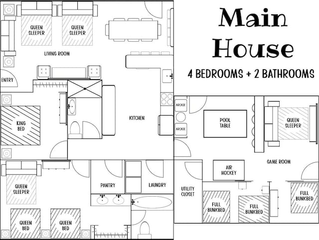 325 S 100 W, Garden City, UT 84028 - view of floor plan / room layout